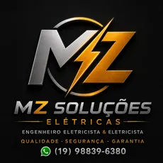 Logotipo MZ Soluções Elétricas